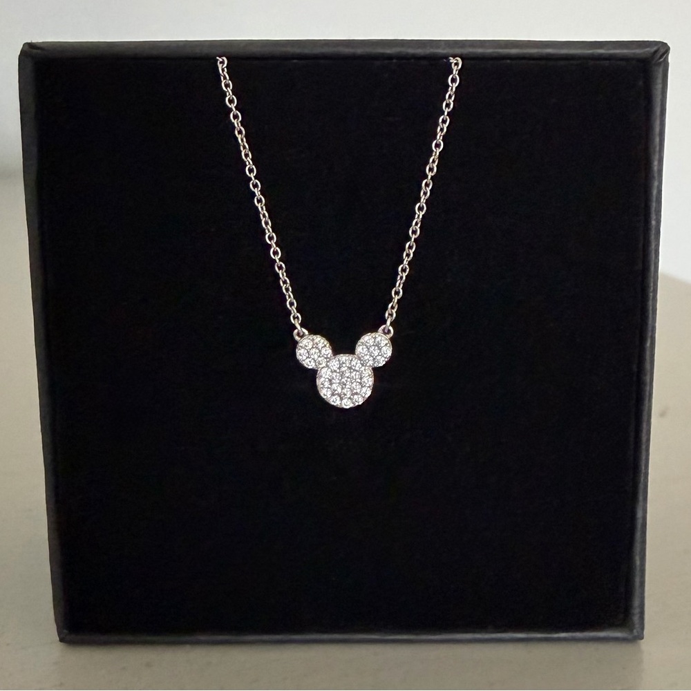 Mickey Mouse Icon Necklace by
CRISLU Platinum Silver Disney World